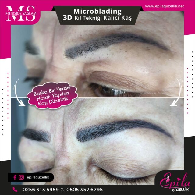 Nazilli - Microblading 3D Kıl Tekniği Kalıcı Kaş Kontürü