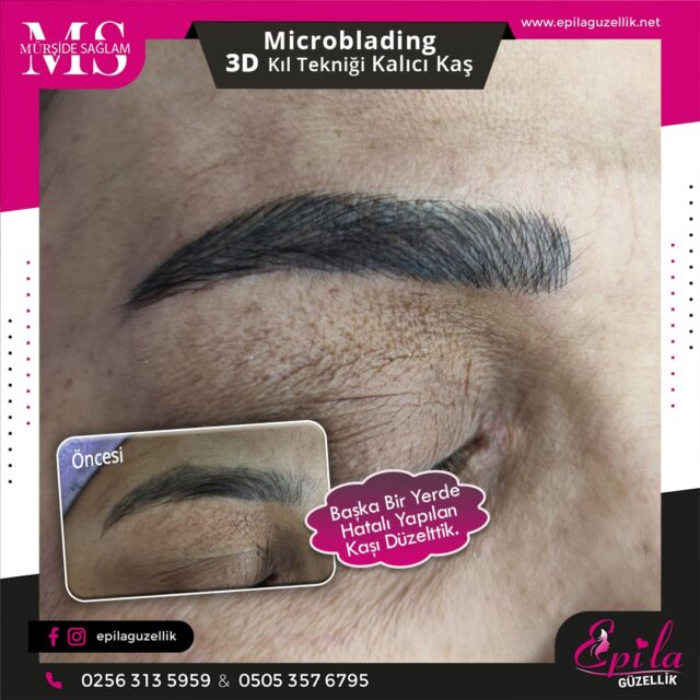 Nazilli - Microblading 3D Kıl Tekniği Kalıcı Kaş Kontürü