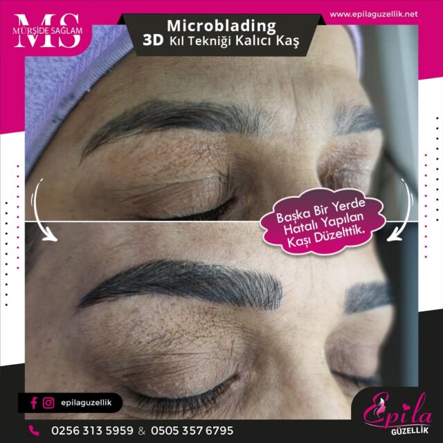 Nazilli - Microblading 3D Kıl Tekniği Kalıcı Kaş Kontürü