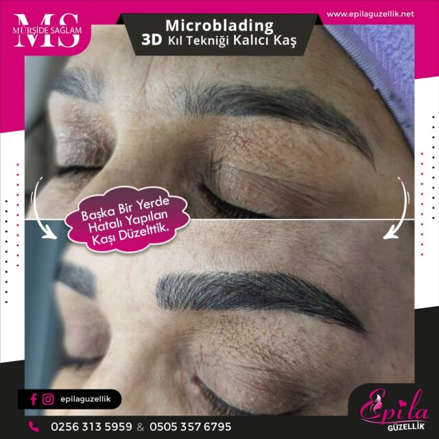 Nazilli - Microblading 3D Kıl Tekniği Kalıcı Kaş Kontürü