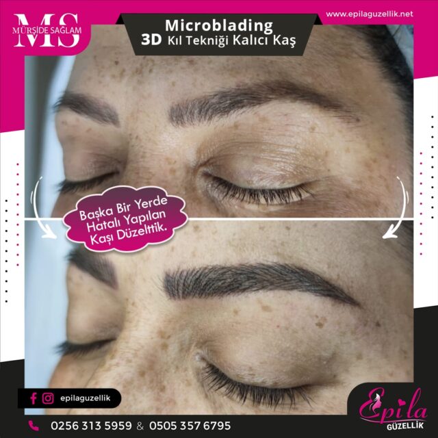 Nazilli - Microblading 3D Kıl Tekniği Kalıcı Kaş Kontürü