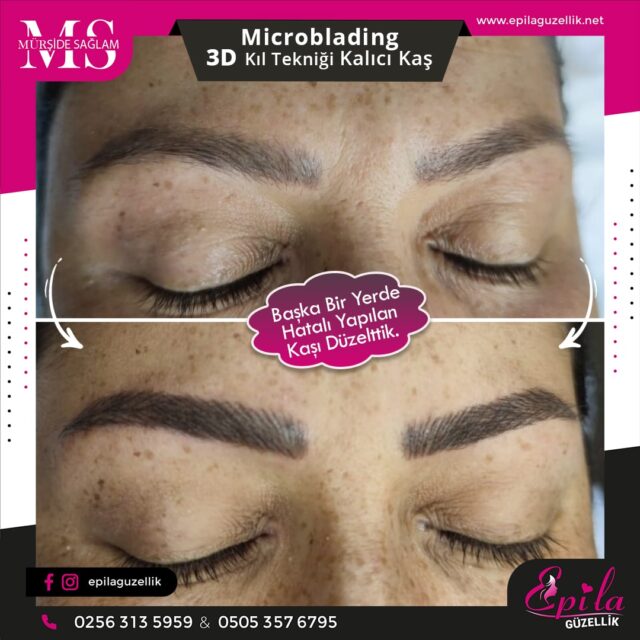 Nazilli - Microblading 3D Kıl Tekniği Kalıcı Kaş Kontürü