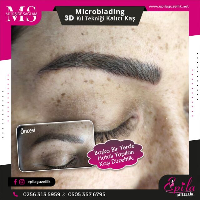 Nazilli - Microblading 3D Kıl Tekniği Kalıcı Kaş Kontürü