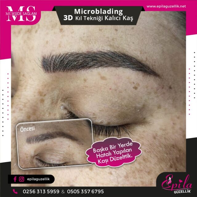 Nazilli - Microblading 3D Kıl Tekniği Kalıcı Kaş Kontürü