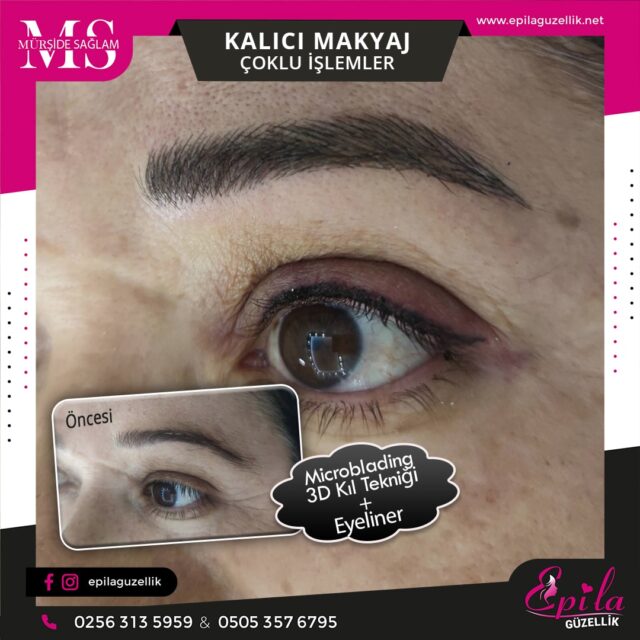 Nazilli - Microblading 3D Kıl Tekniği Kalıcı Kaş Kontürü