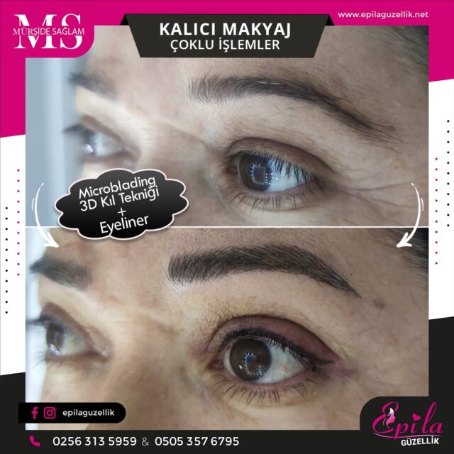 Nazilli - Microblading 3D Kıl Tekniği Kalıcı Kaş Kontürü