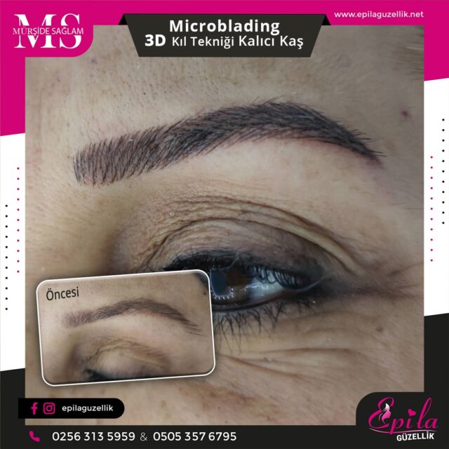 Nazilli - Microblading 3D Kıl Tekniği Kalıcı Kaş Kontürü