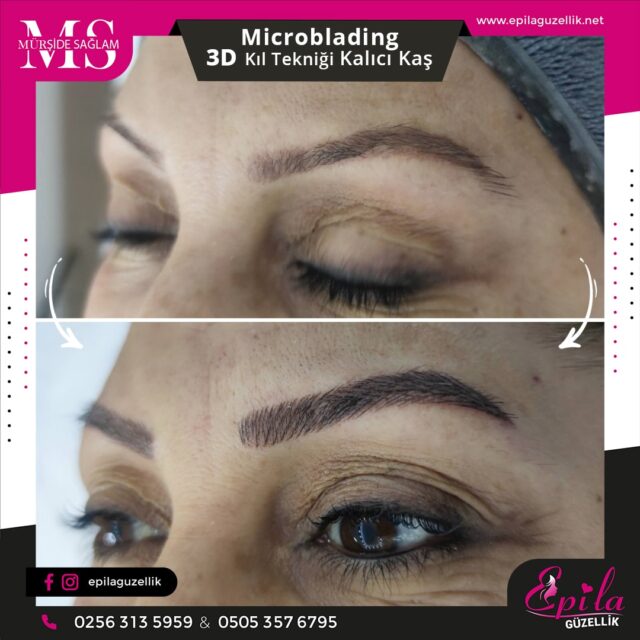 Nazilli - Microblading 3D Kıl Tekniği Kalıcı Kaş Kontürü