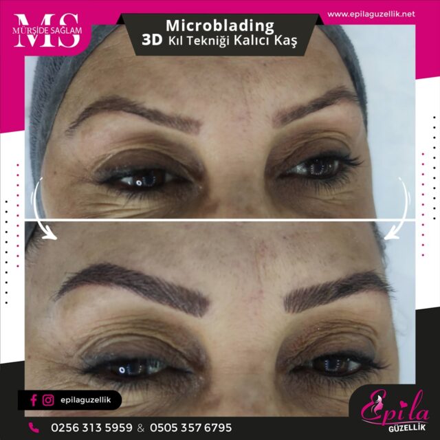 Nazilli - Microblading 3D Kıl Tekniği Kalıcı Kaş Kontürü