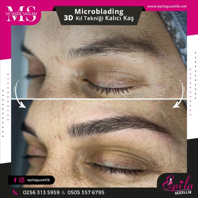 Nazilli - Microblading 3D Kıl Tekniği Kalıcı Kaş Kontürü