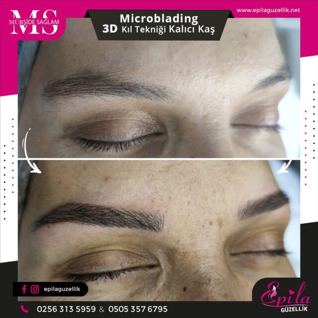 Nazilli - Microblading 3D Kıl Tekniği Kalıcı Kaş Kontürü