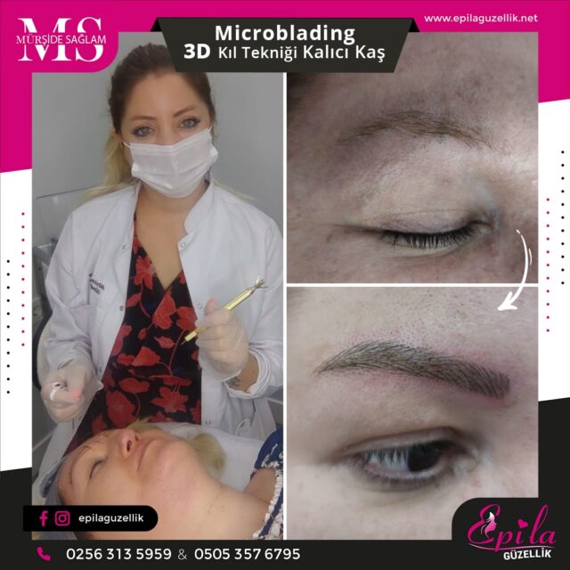 Nazilli - Microblading 3D Kıl Tekniği Kalıcı Kaş Kontürü