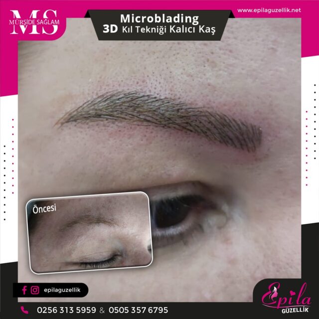 Nazilli - Microblading 3D Kıl Tekniği Kalıcı Kaş Kontürü