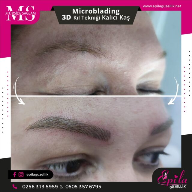 Nazilli - Microblading 3D Kıl Tekniği Kalıcı Kaş Kontürü