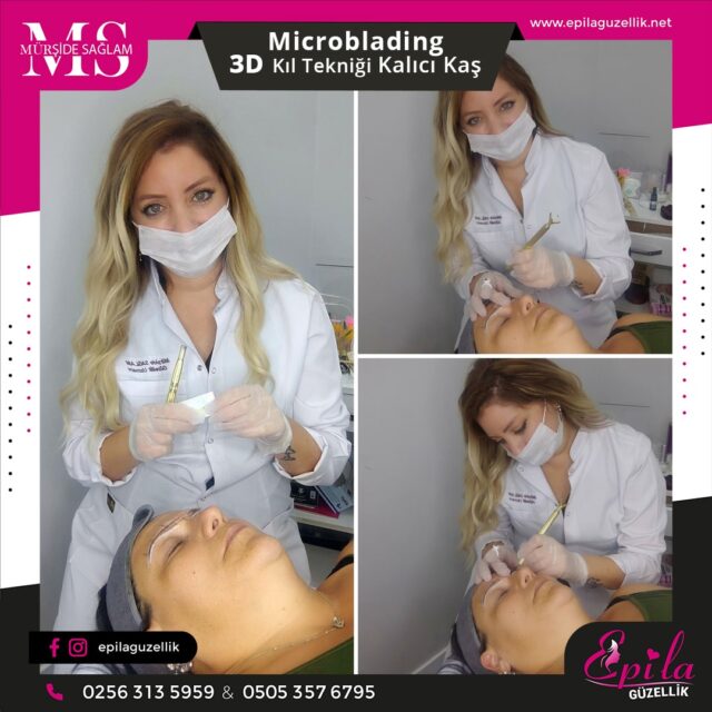 Nazilli - Microblading 3D Kıl Tekniği Kalıcı Kaş Kontürü