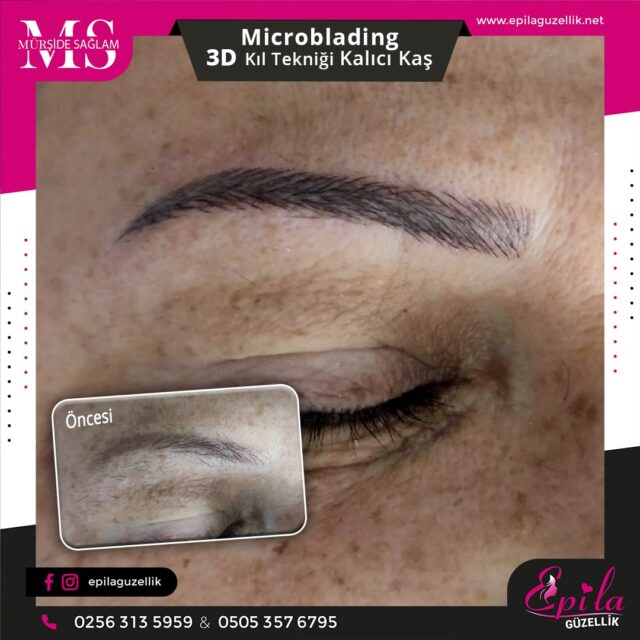 Nazilli - Microblading 3D Kıl Tekniği Kalıcı Kaş Kontürü