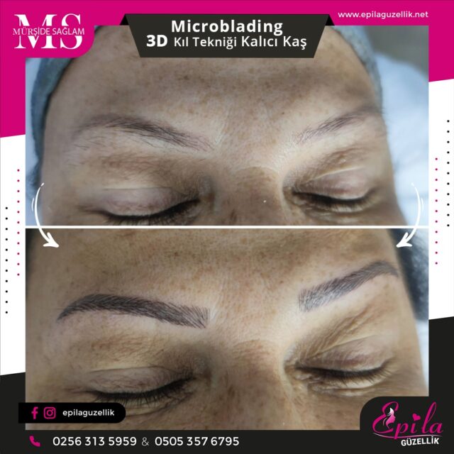 Nazilli - Microblading 3D Kıl Tekniği Kalıcı Kaş Kontürü