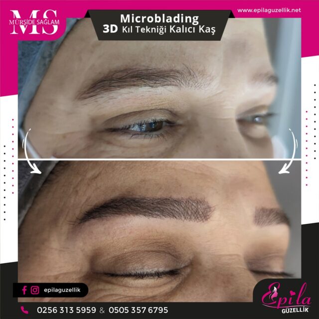 Nazilli - Microblading 3D Kıl Tekniği Kalıcı Kaş Kontürü