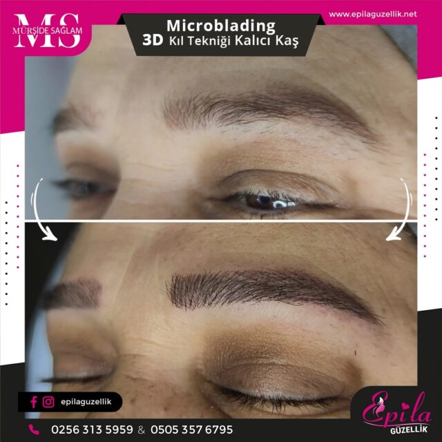 Nazilli - Microblading 3D Kıl Tekniği Kalıcı Kaş Kontürü