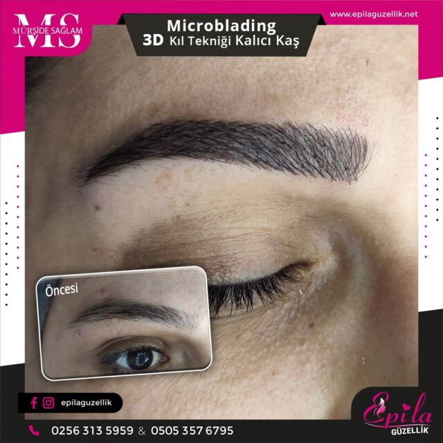 Nazilli - Microblading 3D Kıl Tekniği Kalıcı Kaş Kontürü