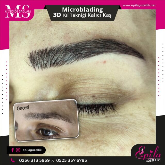 Nazilli - Microblading 3D Kıl Tekniği Kalıcı Kaş Kontürü