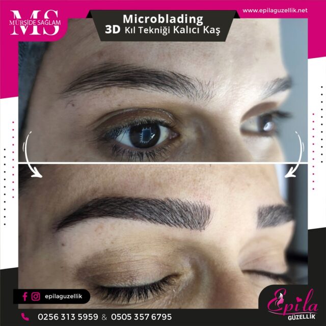 Nazilli - Microblading 3D Kıl Tekniği Kalıcı Kaş Kontürü