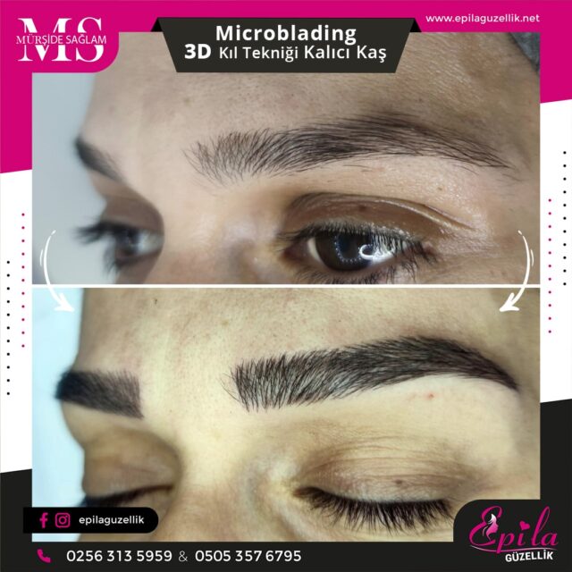 Nazilli - Microblading 3D Kıl Tekniği Kalıcı Kaş Kontürü