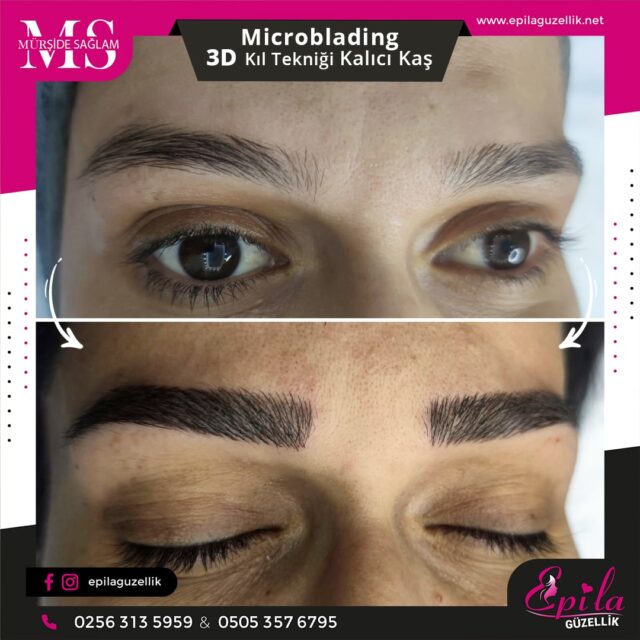 Nazilli - Microblading 3D Kıl Tekniği Kalıcı Kaş Kontürü