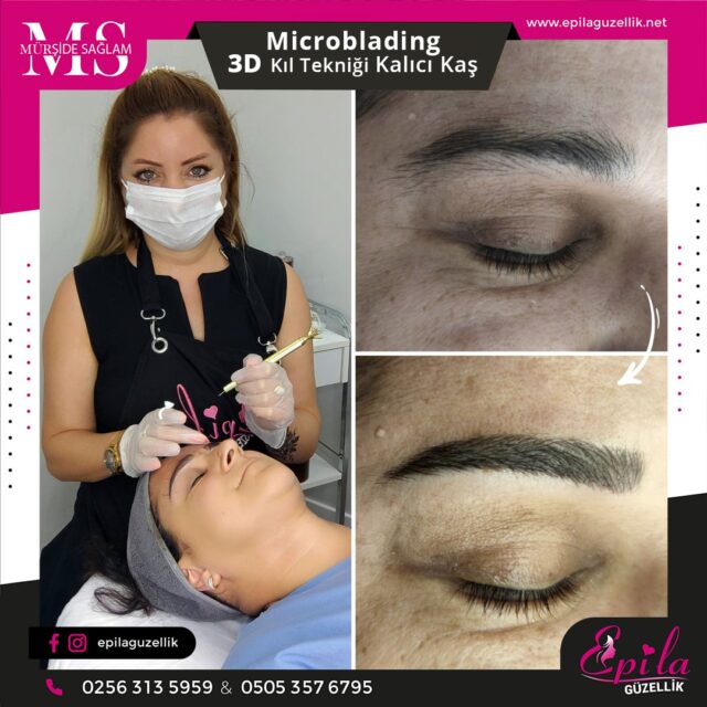 Nazilli - Microblading 3D Kıl Tekniği Kalıcı Kaş Kontürü