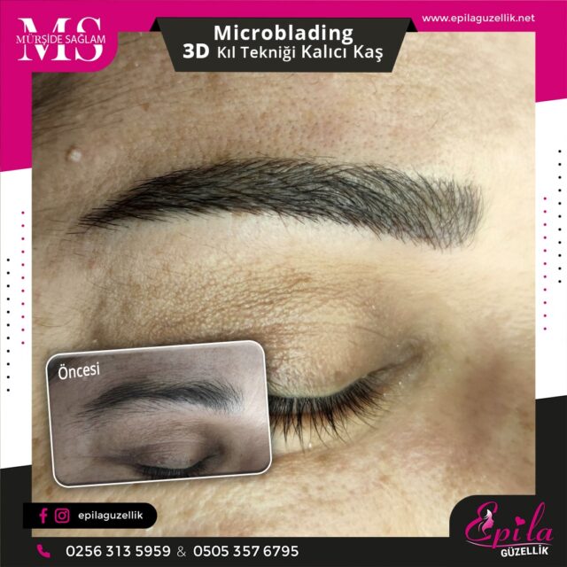 Nazilli - Microblading 3D Kıl Tekniği Kalıcı Kaş Kontürü