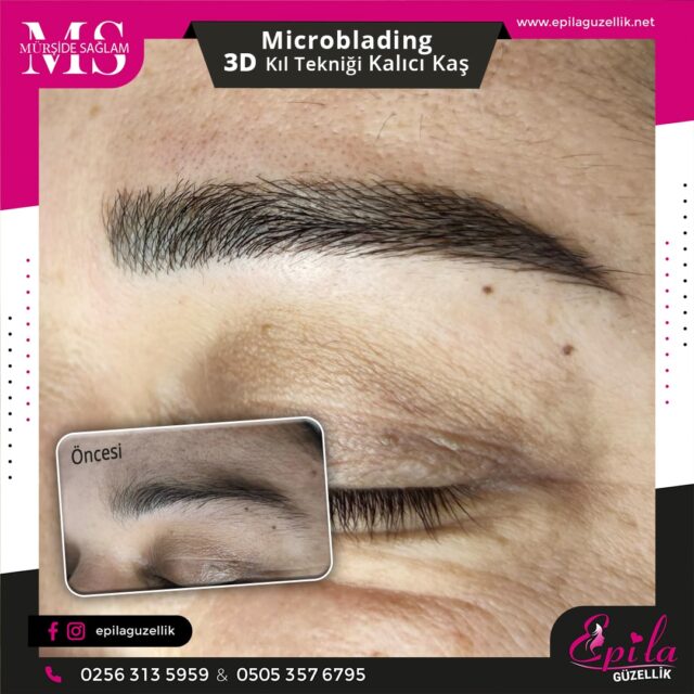 Nazilli - Microblading 3D Kıl Tekniği Kalıcı Kaş Kontürü