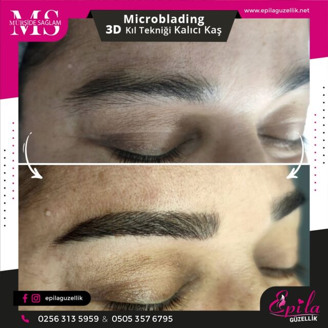 Nazilli - Microblading 3D Kıl Tekniği Kalıcı Kaş Kontürü