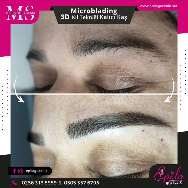 Nazilli - Microblading 3D Kıl Tekniği Kalıcı Kaş Kontürü