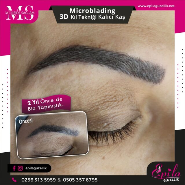 Nazilli - Microblading 3D Kıl Tekniği Kalıcı Kaş Kontürü