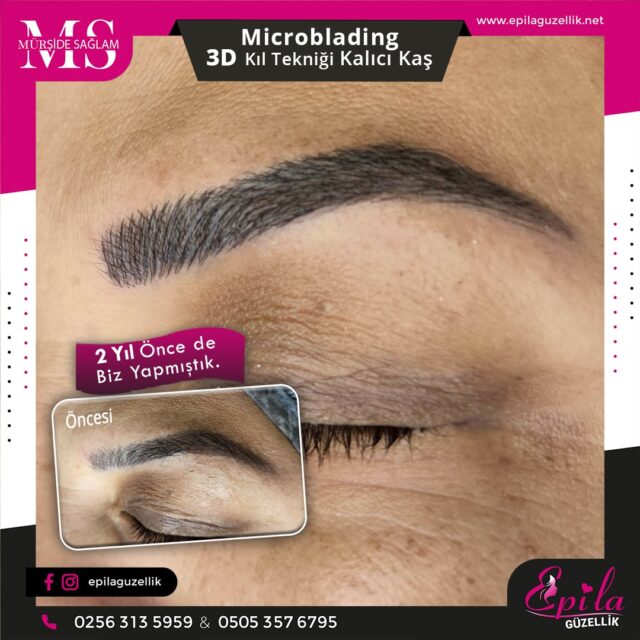 Nazilli - Microblading 3D Kıl Tekniği Kalıcı Kaş Kontürü