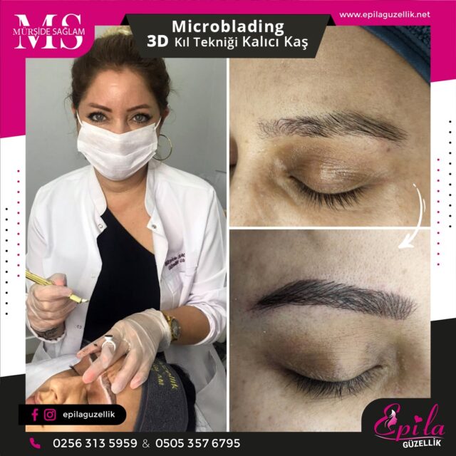 Nazilli - Microblading 3D Kıl Tekniği Kalıcı Kaş Kontürü