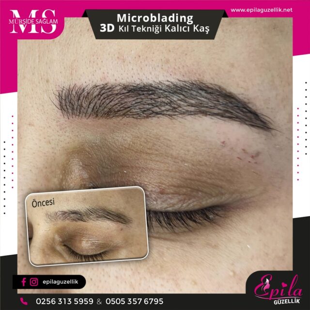 Nazilli - Microblading 3D Kıl Tekniği Kalıcı Kaş Kontürü