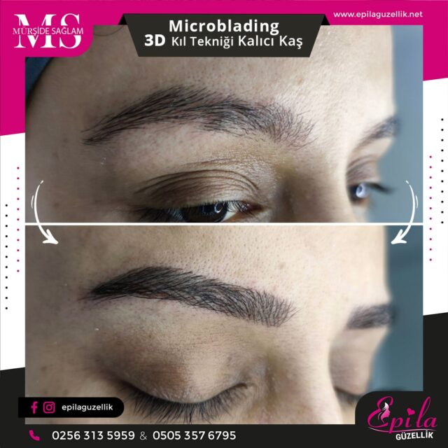 Nazilli - Microblading 3D Kıl Tekniği Kalıcı Kaş Kontürü