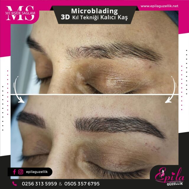 Nazilli - Microblading 3D Kıl Tekniği Kalıcı Kaş Kontürü