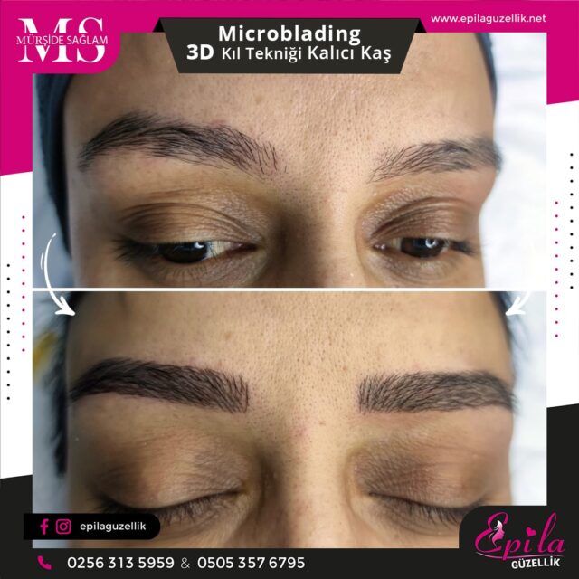 Nazilli - Microblading 3D Kıl Tekniği Kalıcı Kaş Kontürü