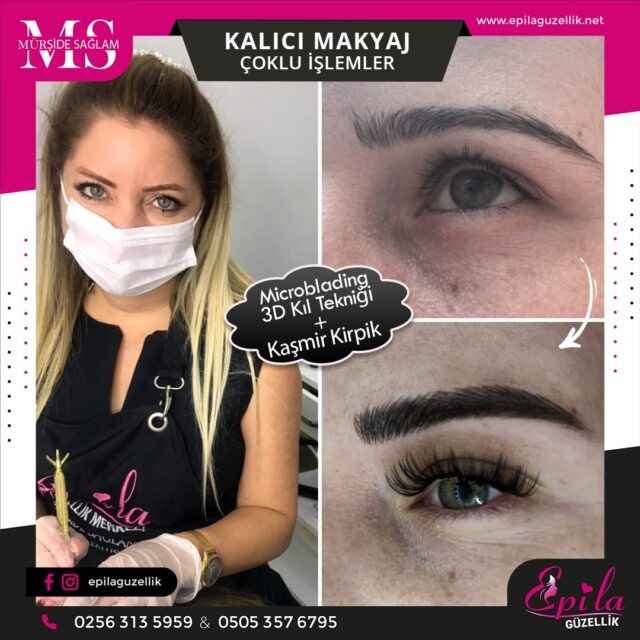 Nazilli - Microblading 3D Kıl Tekniği Kalıcı Kaş Kontürü