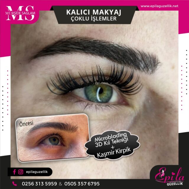 Nazilli - Microblading 3D Kıl Tekniği Kalıcı Kaş Kontürü