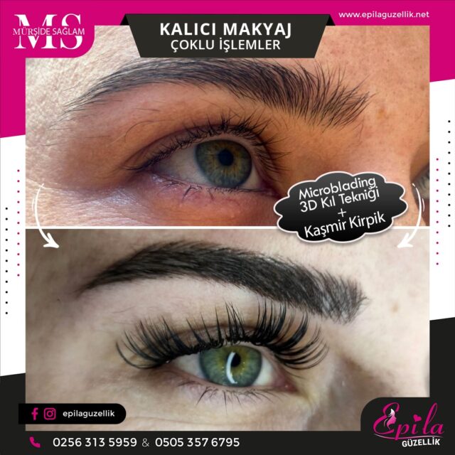 Nazilli - Microblading 3D Kıl Tekniği Kalıcı Kaş Kontürü