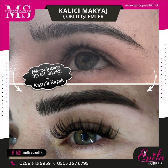 Nazilli - Microblading 3D Kıl Tekniği Kalıcı Kaş Kontürü