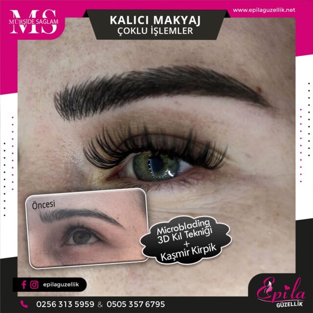 Nazilli - Microblading 3D Kıl Tekniği Kalıcı Kaş Kontürü