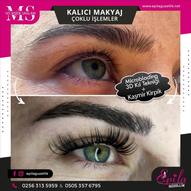 Nazilli - Microblading 3D Kıl Tekniği Kalıcı Kaş Kontürü