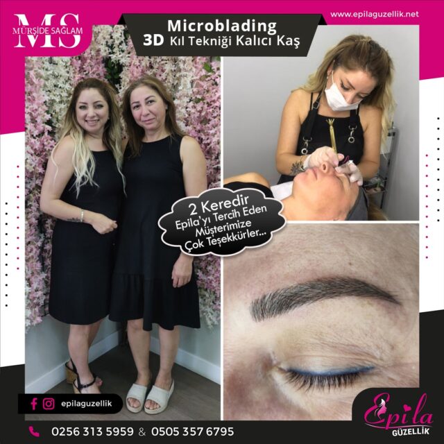 Nazilli - Microblading 3D Kıl Tekniği Kalıcı Kaş Kontürü