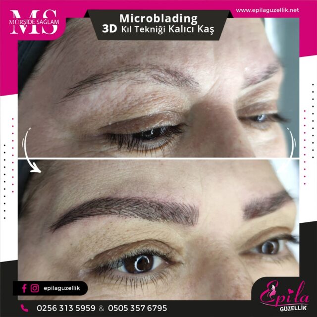 Nazilli - Microblading 3D Kıl Tekniği Kalıcı Kaş Kontürü