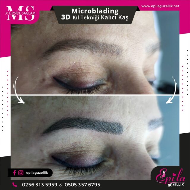 Nazilli - Microblading 3D Kıl Tekniği Kalıcı Kaş Kontürü