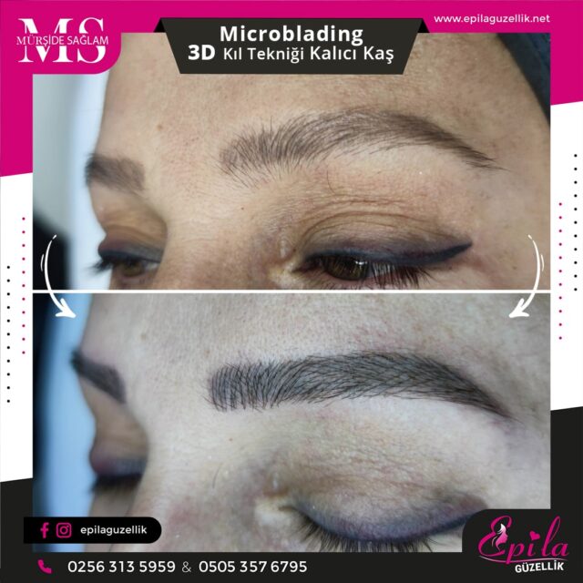 Nazilli - Microblading 3D Kıl Tekniği Kalıcı Kaş Kontürü